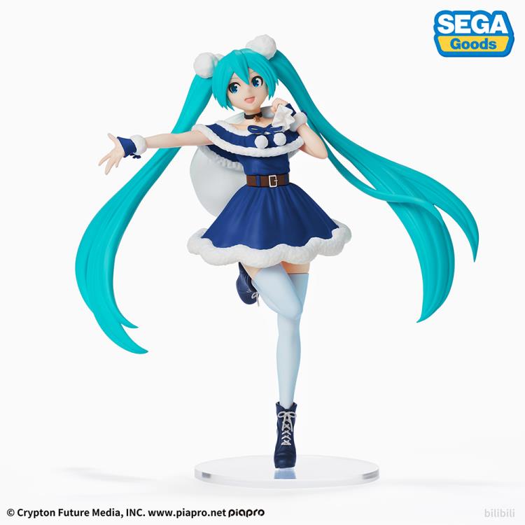 Vocaloid Hatsune Miku (Christmas 2020 Blue Ver.) Super Premium Figure
