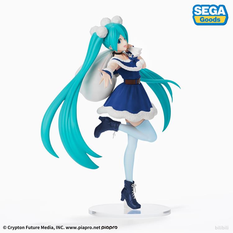 Vocaloid Hatsune Miku (Christmas 2020 Blue Ver.) Super Premium Figure