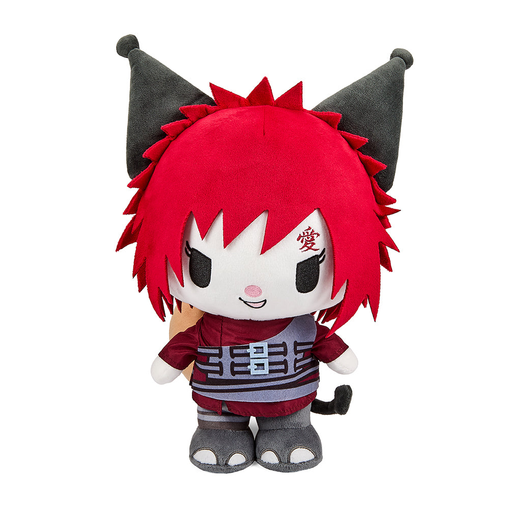 NARUTO X HELLO KITTY AND FRIENDS 13" MEDIUM PLUSH - KUROMI AS GAARA