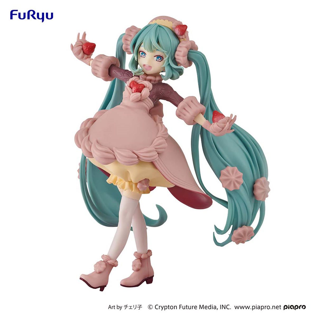 Vocaloid Hatsune Miku Strawberry Chocolate Short SweetsSweets Series Statue