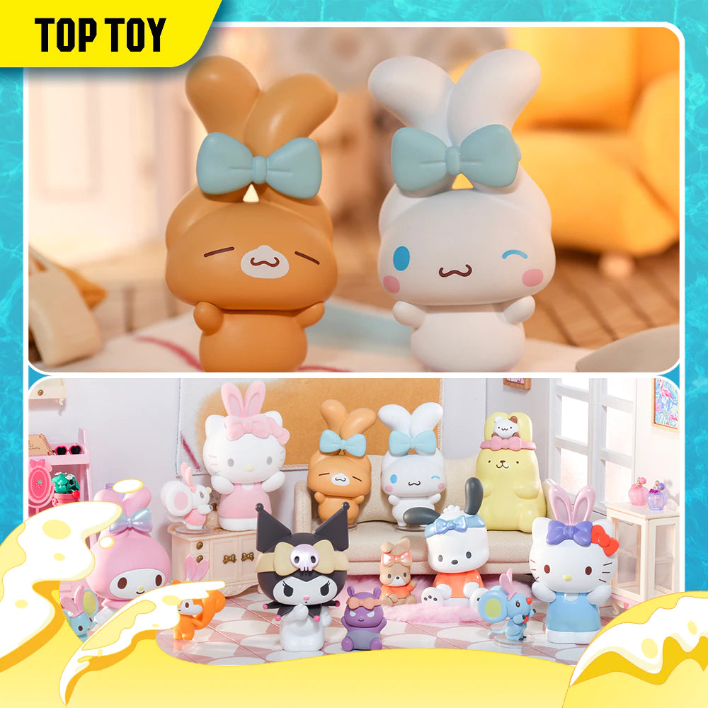 TOPTOY Sanrio HelloKitty Cinnamoroll Blind Box Figurine Hairband Series