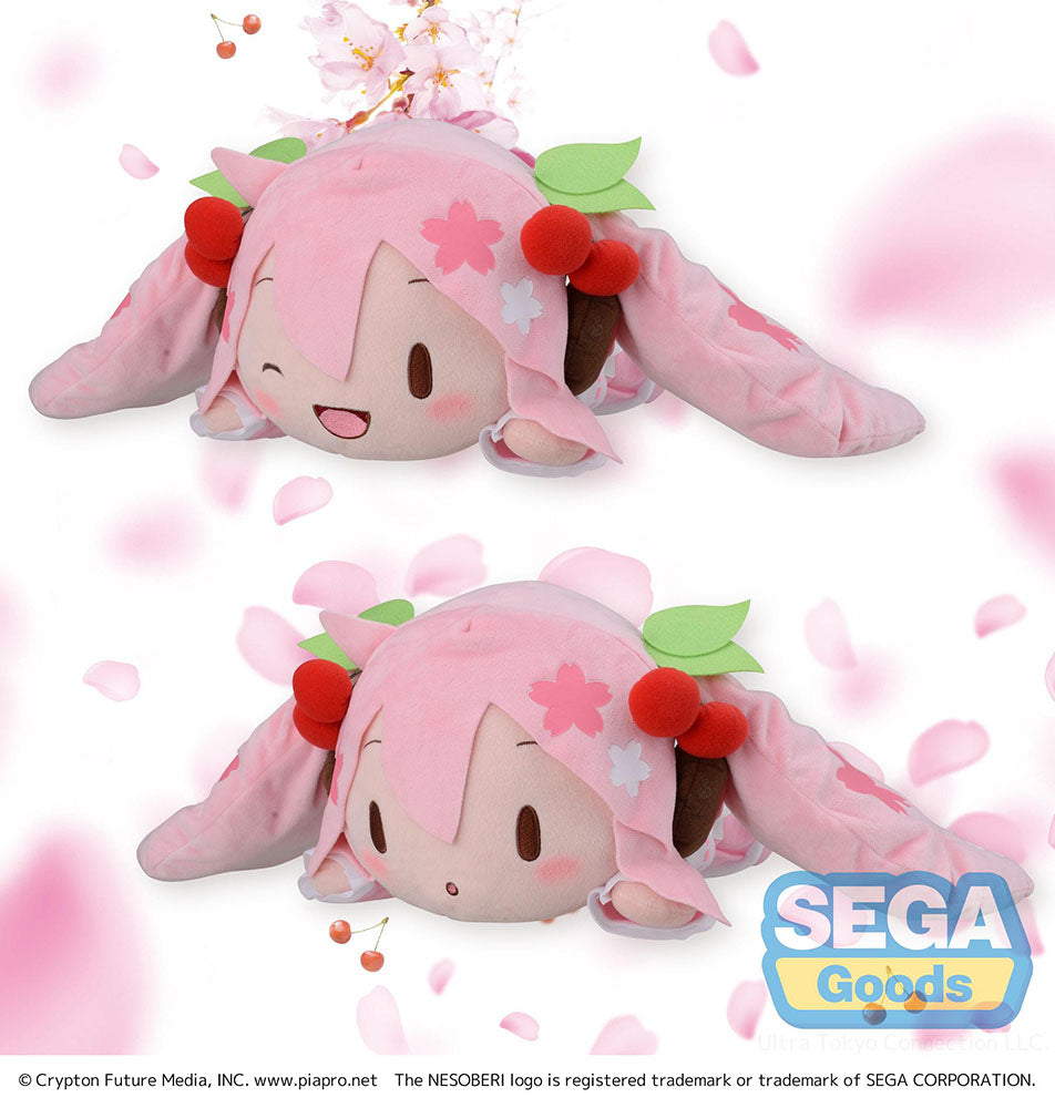 NESOBERI (Lay-Down) "Hatsune Miku Series" SP Plush "Sakura Miku"