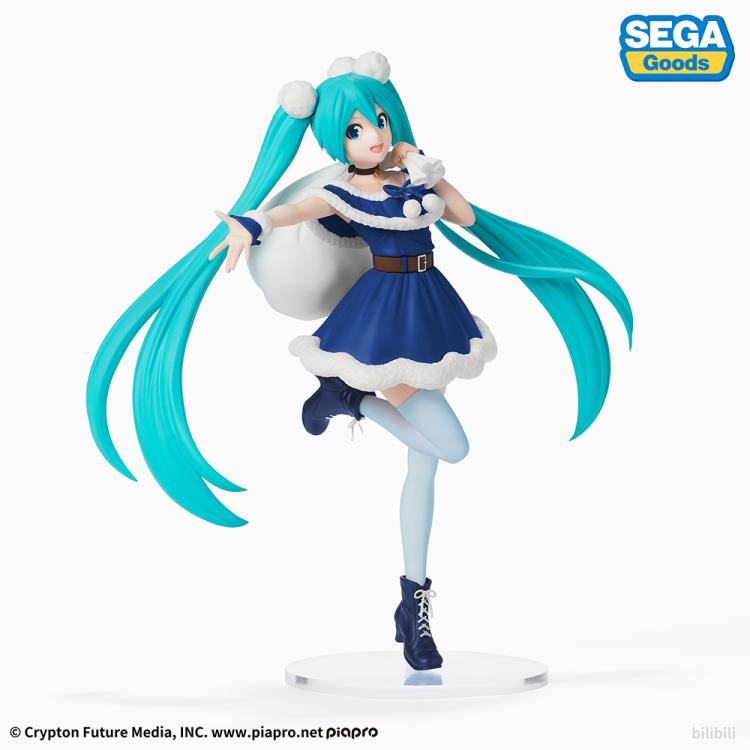 Vocaloid Hatsune Miku (Christmas 2020 Blue Ver.) Super Premium Figure