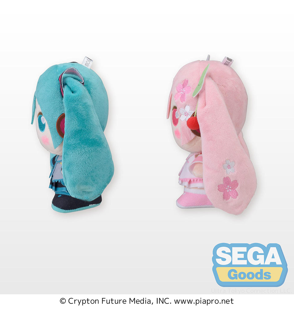 Sega MOIPON "HATSUNE MIKU SERIES" MP PLUSH "HATSUNE MIKU & SAKURA MIKU"