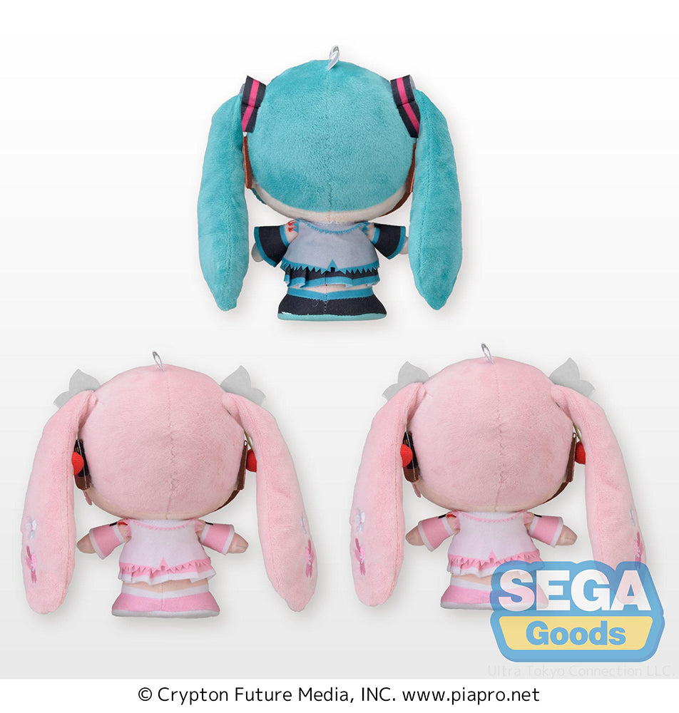 Sega MOIPON "HATSUNE MIKU SERIES" MP PLUSH "HATSUNE MIKU & SAKURA MIKU"